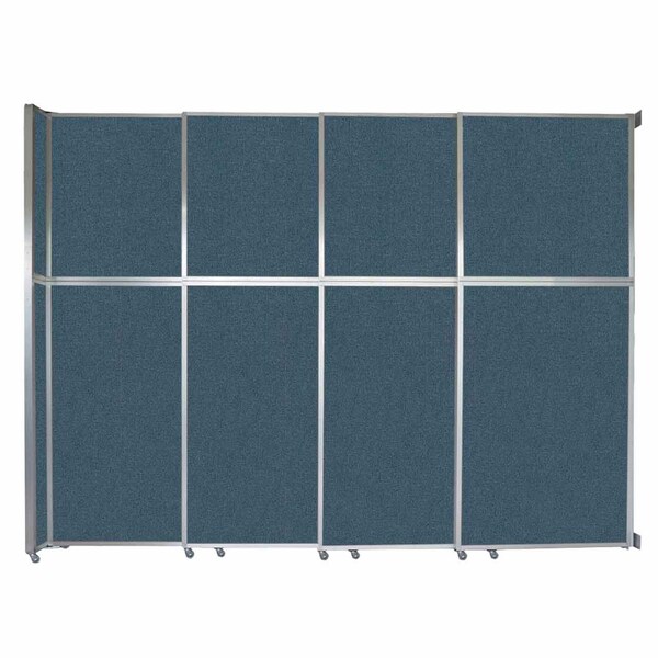 Operable Wall Sliding Room Divider 12'8" x 10'3/4" Caribbean Fabric